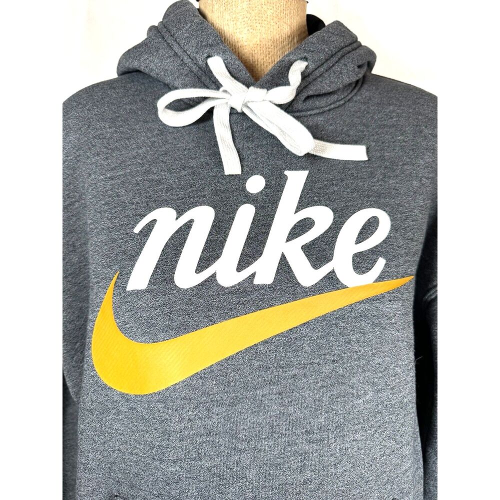 Nike NSW Sportswear Heritage Pullover Hoodie Gray Men's M B2933-011